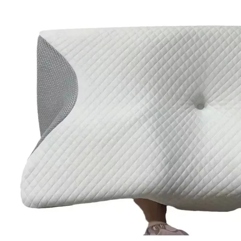Sleep Memory Pillow Butterfly Memory Foam Neck Pillows Contoured Sleep for Neck Pain Relief Stomach Support Comfortable Pillow